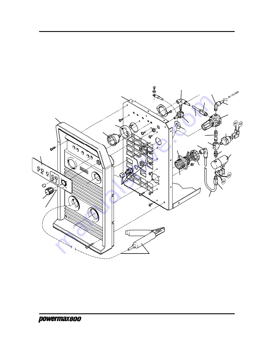 Hypertherm POWERMAX 800 Service Manual Download Page 73