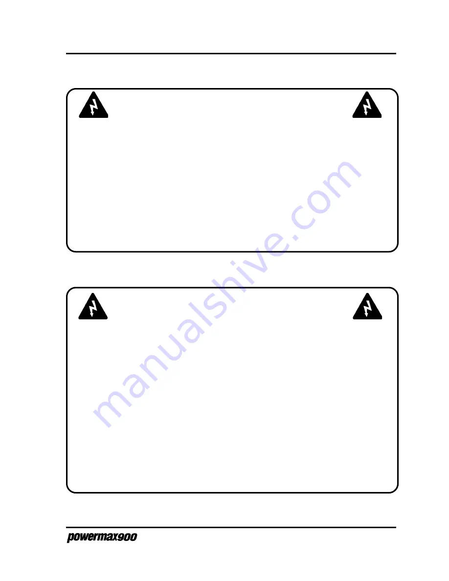 Hypertherm powermax900 Service Manual Download Page 36