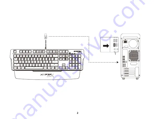 HyperX Alloy MKW100 Quick Start Manual Download Page 2