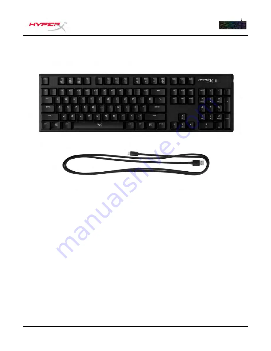 HyperX Alloy Origins HX-KB6RDX-BR User Manual Download Page 4