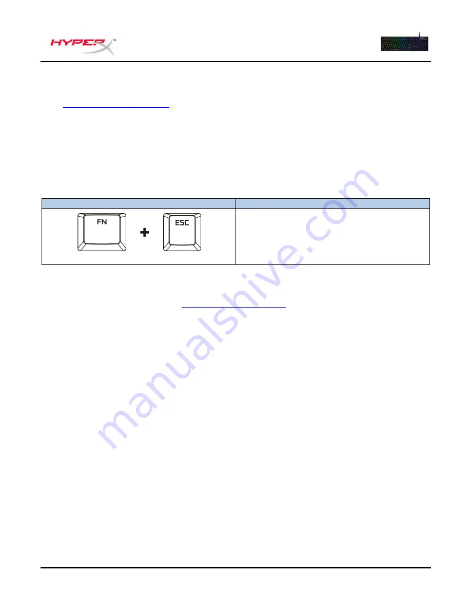 HyperX Alloy Origins HX-KB6RDX-BR User Manual Download Page 9