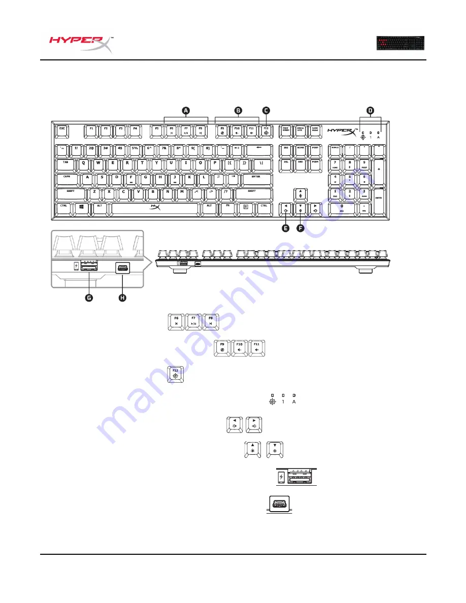 HyperX Cherry MX Red HX-KB1RD1-RU/A5 Скачать руководство пользователя страница 3