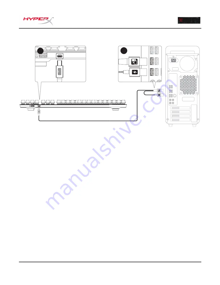 HyperX Cherry MX Red HX-KB1RD1-RU/A5 Quick Start Manual Download Page 4