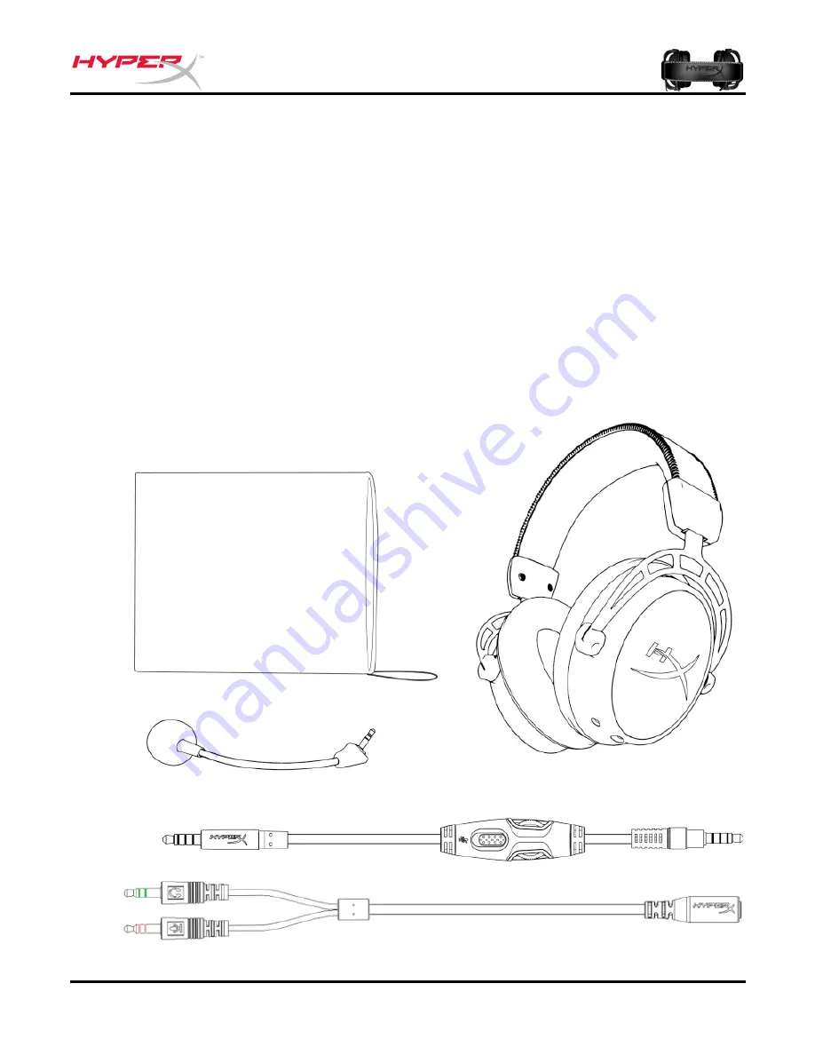 HyperX Cloud Alpha HX-HSCA-RD User Manual Download Page 2