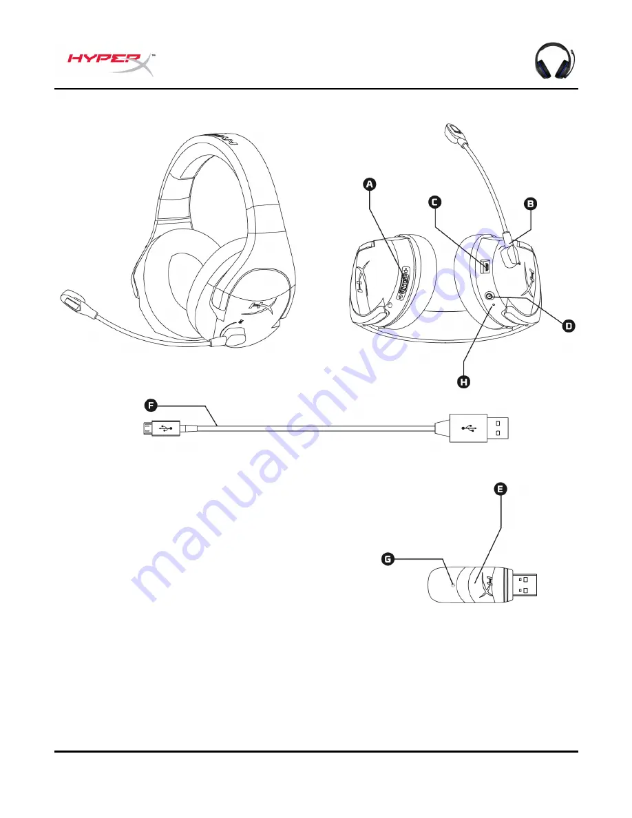 HyperX Cloud Stinger Wireless HX-HSCSW-BK Installation Manual Download Page 4