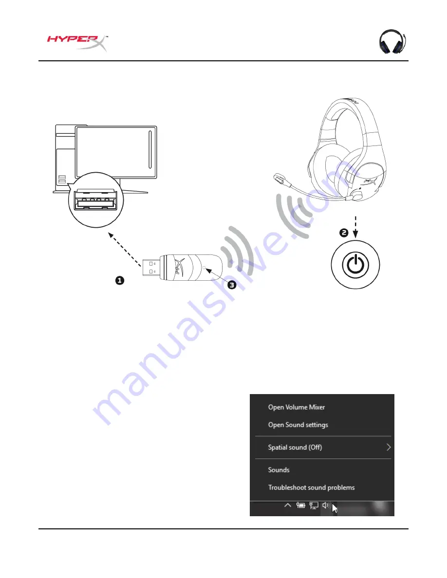 HyperX Cloud Stinger Wireless HX-HSCSW-BK Installation Manual Download Page 24