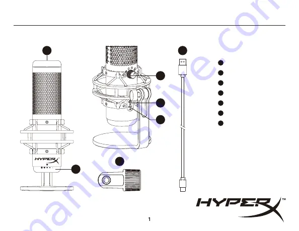 HyperX QuadCast S Quick Start Manual Download Page 1