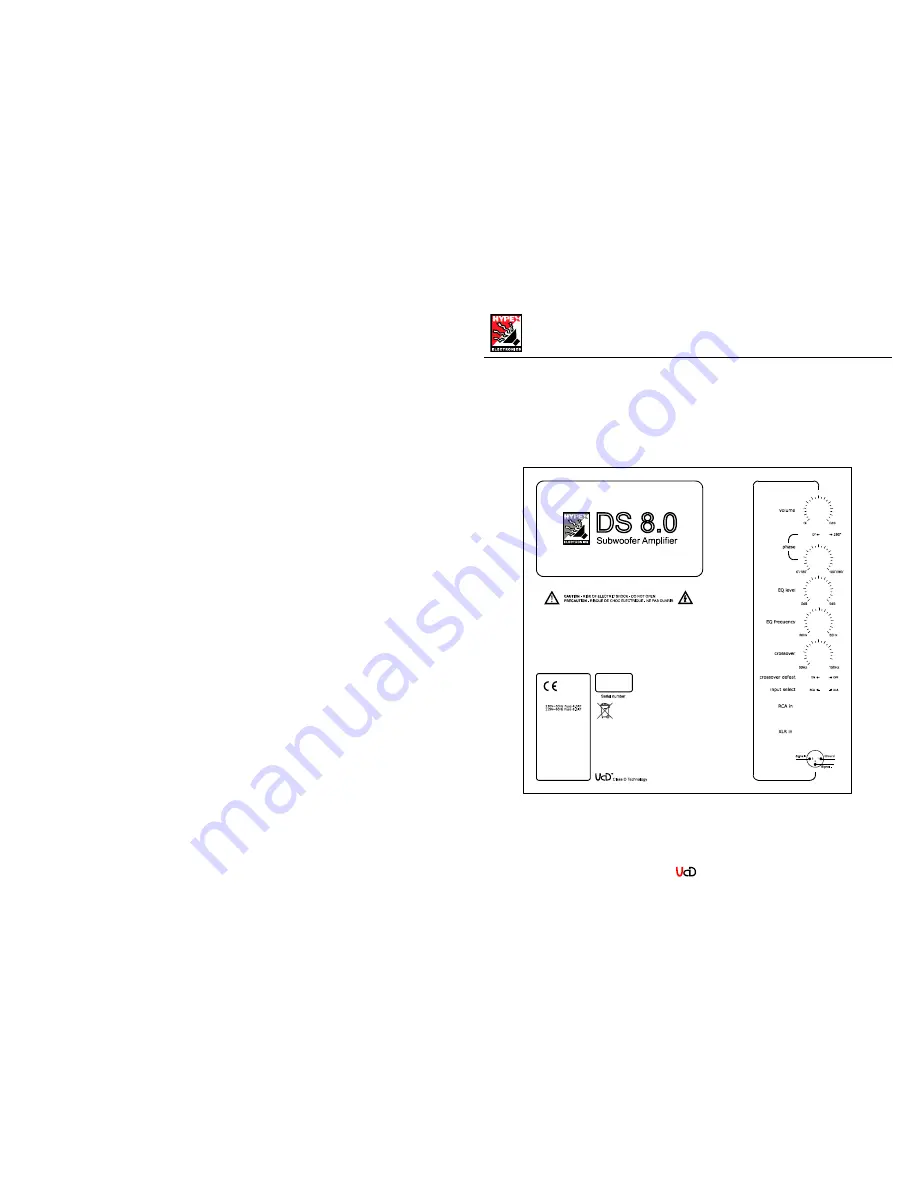 Hypex Electronics DS 8.0 User Manual Download Page 1