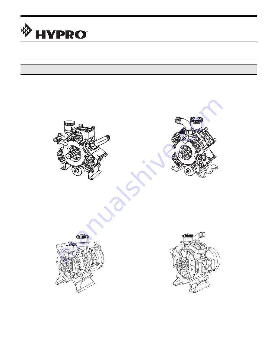 Hypro 9910-D1064 Installation, Operation, Repair And Parts Manual Download Page 1