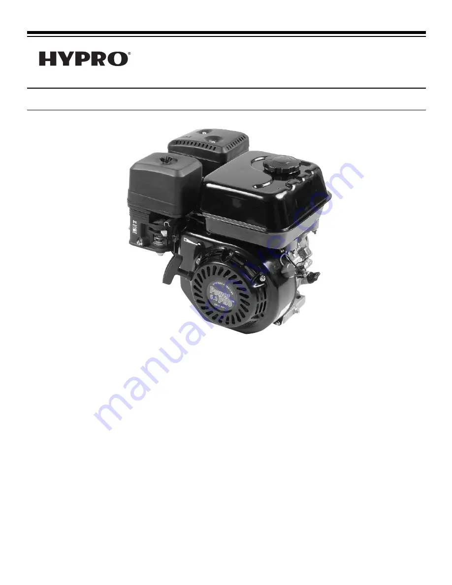 Hypro HY160 Operation Manual Download Page 1