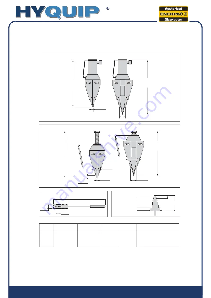 Hyquip ENERPAC FSH-14 Instruction & Repair Manual Download Page 5