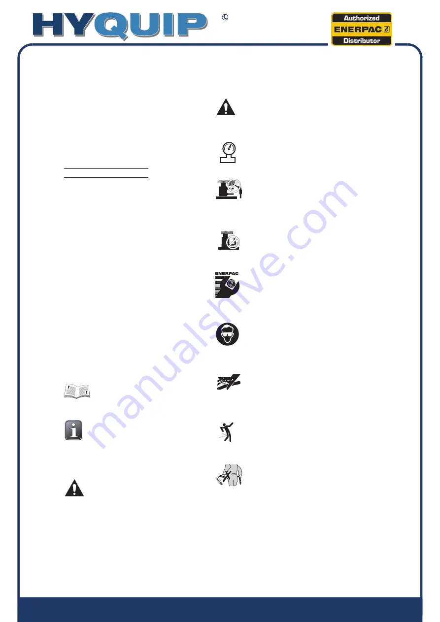 Hyquip ENERPAC FSH-14 Скачать руководство пользователя страница 8
