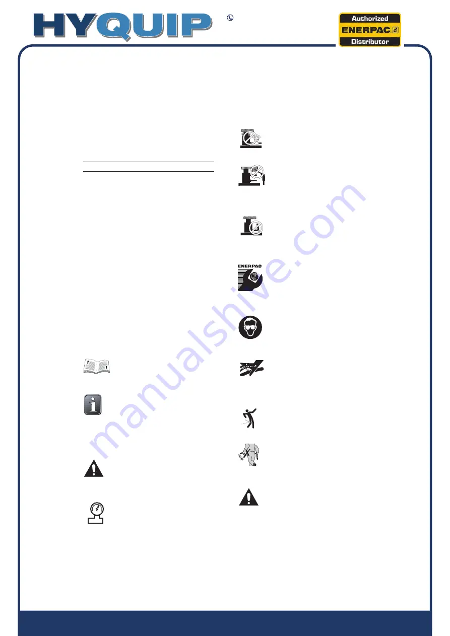 Hyquip ENERPAC FSH-14 Скачать руководство пользователя страница 15