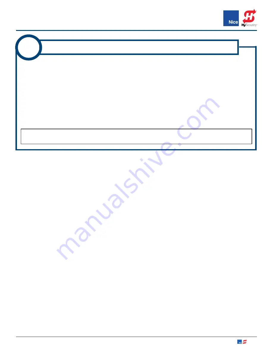 HySecurity Nice 3501 Installation Manual Download Page 17