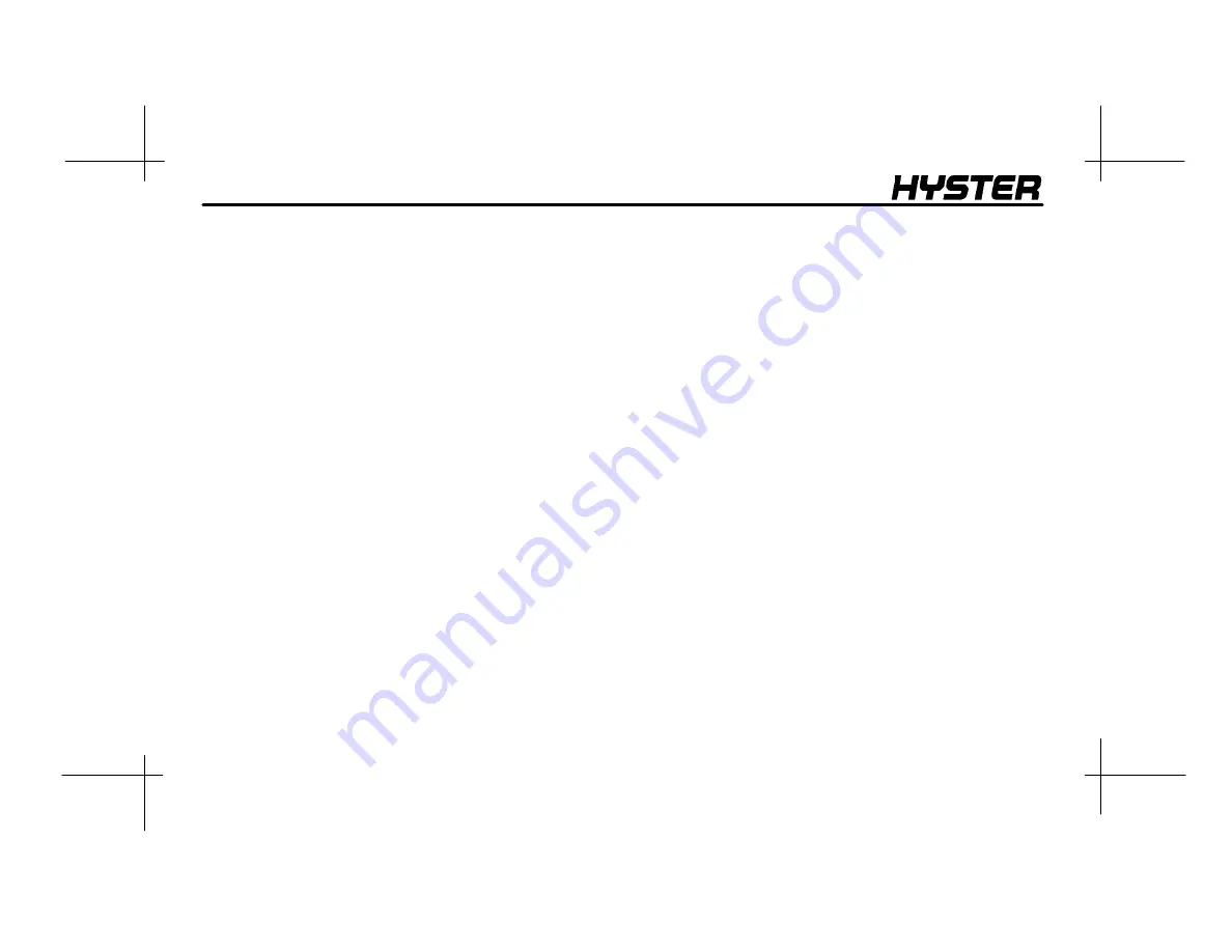 Hyster S100XL Скачать руководство пользователя страница 86