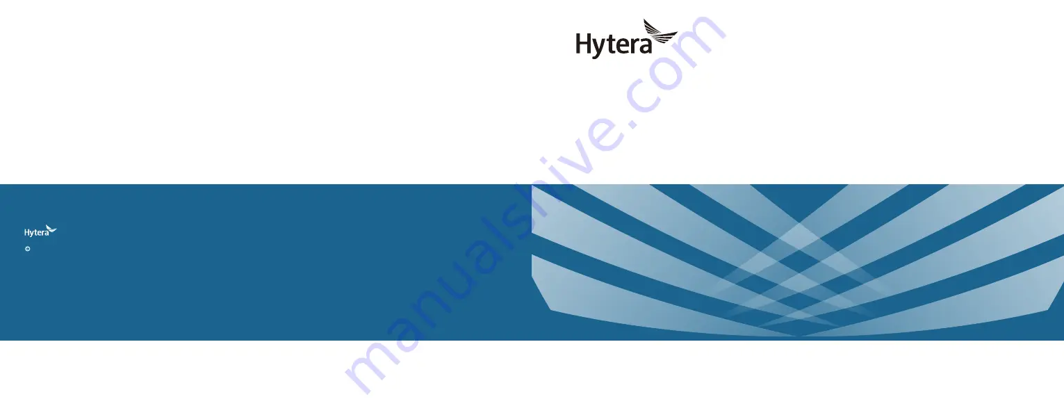 Hytera PD79 Ex Series Скачать руководство пользователя страница 33