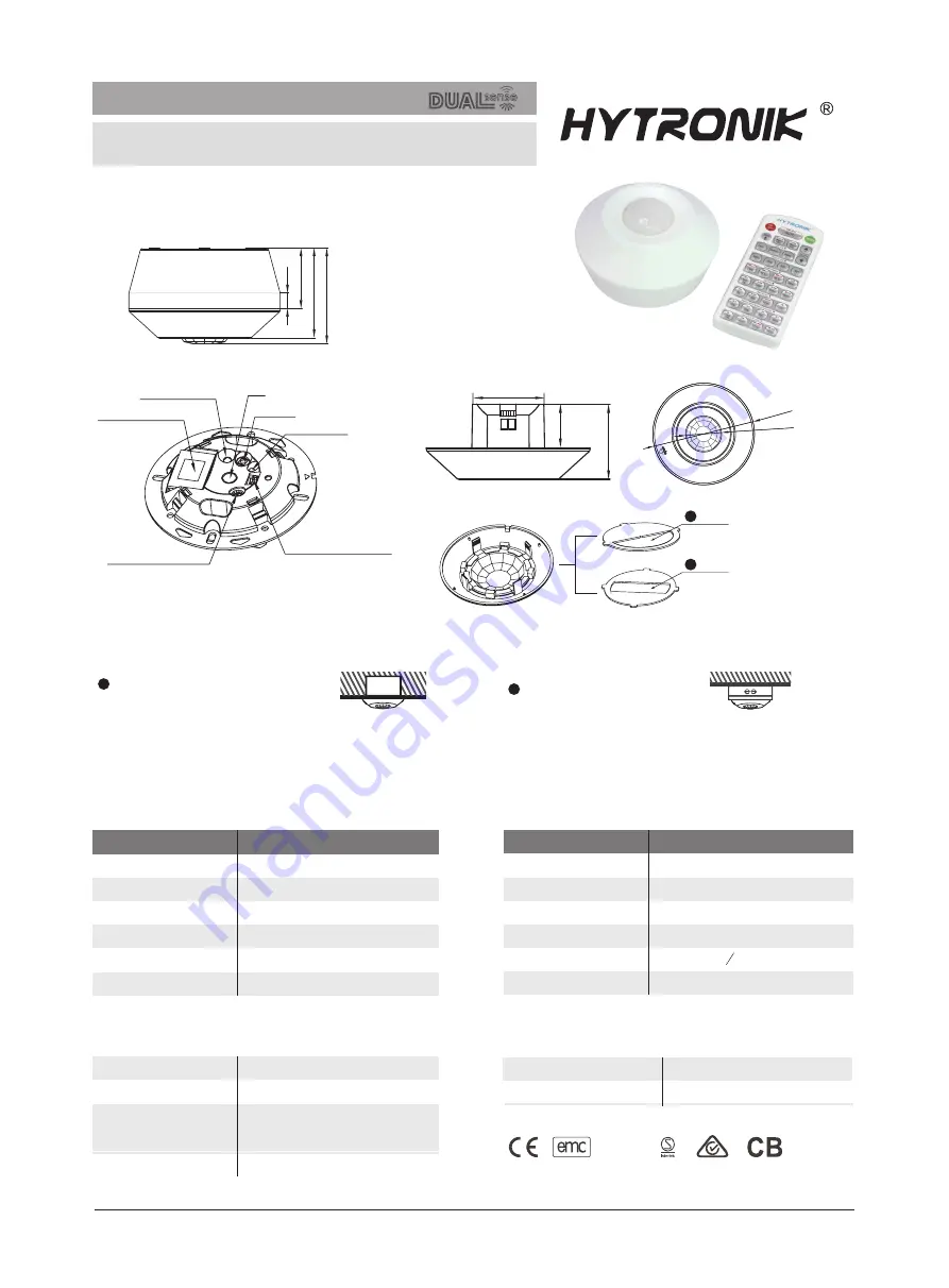 Hytronik DUAL sense HIM17 Quick Start Manual Download Page 1