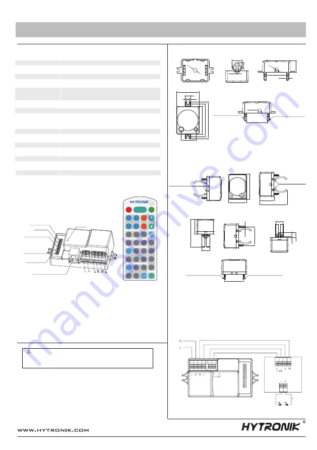 Hytronik HC403VRC-KD Installation And Instruction Manual Download Page 1