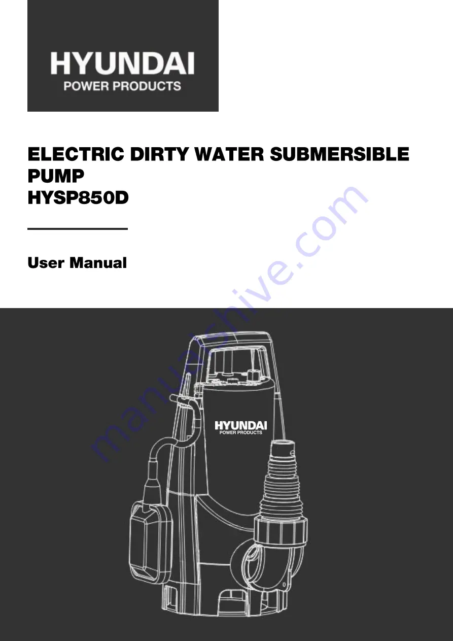 Hyundai power products HYSP850D User Manual Download Page 1