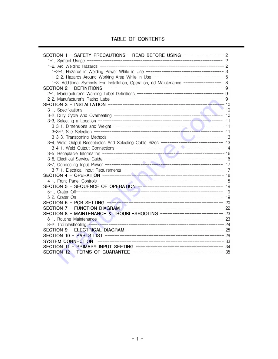 HYUNDAI WELDING HiEGW 600W Operation Manual Download Page 2