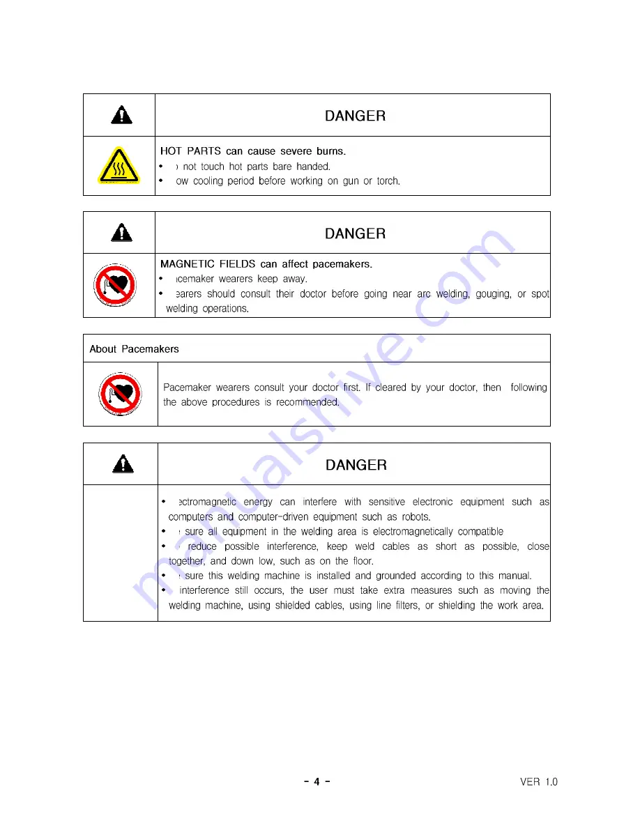 HYUNDAI WELDING HiEGW 600W Operation Manual Download Page 5