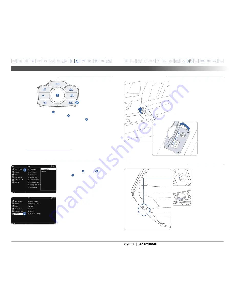 Hyundai 2013 Equus Quick Reference Manual Download Page 13