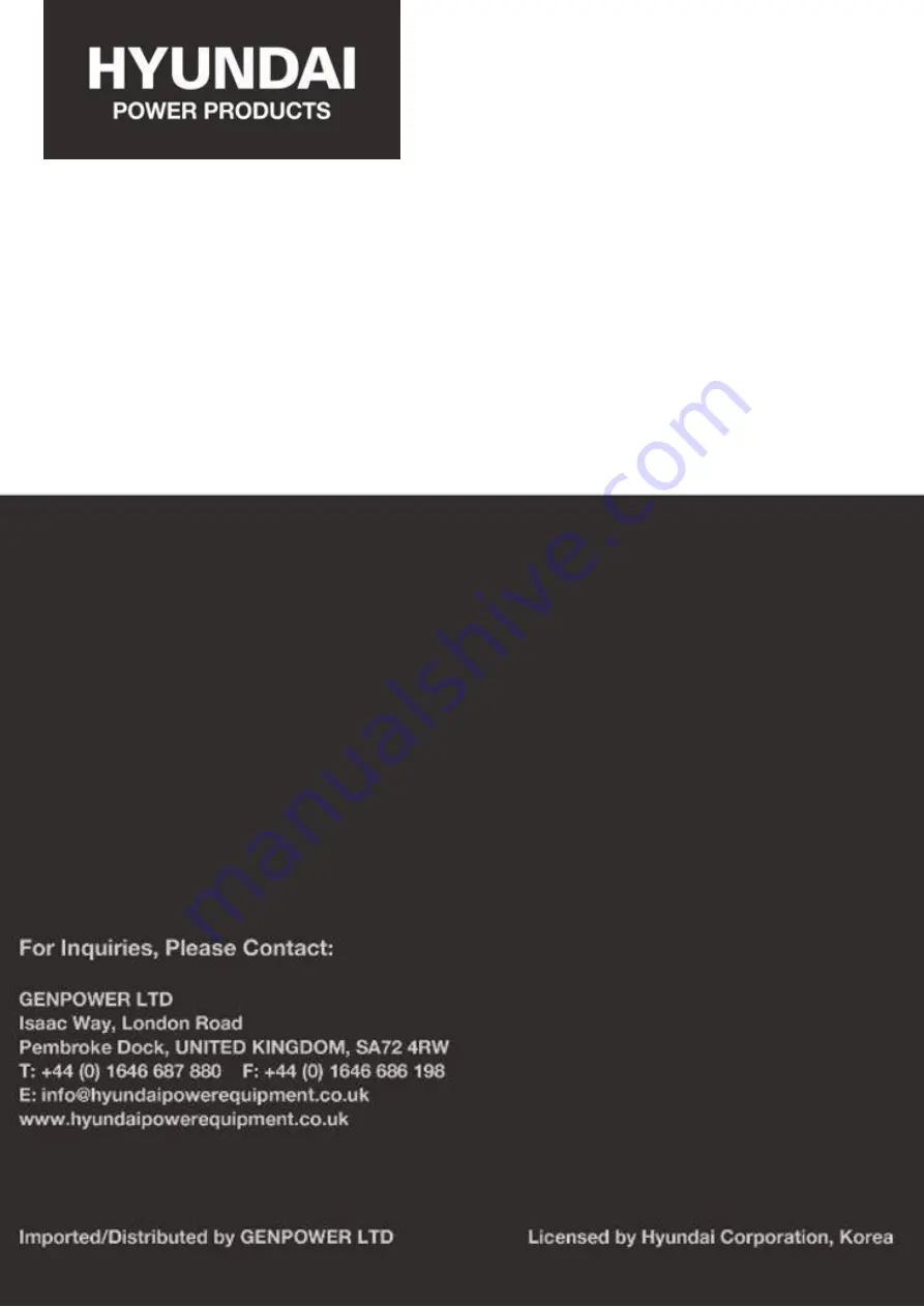 Hyundai HYBV3000E Manual Download Page 20