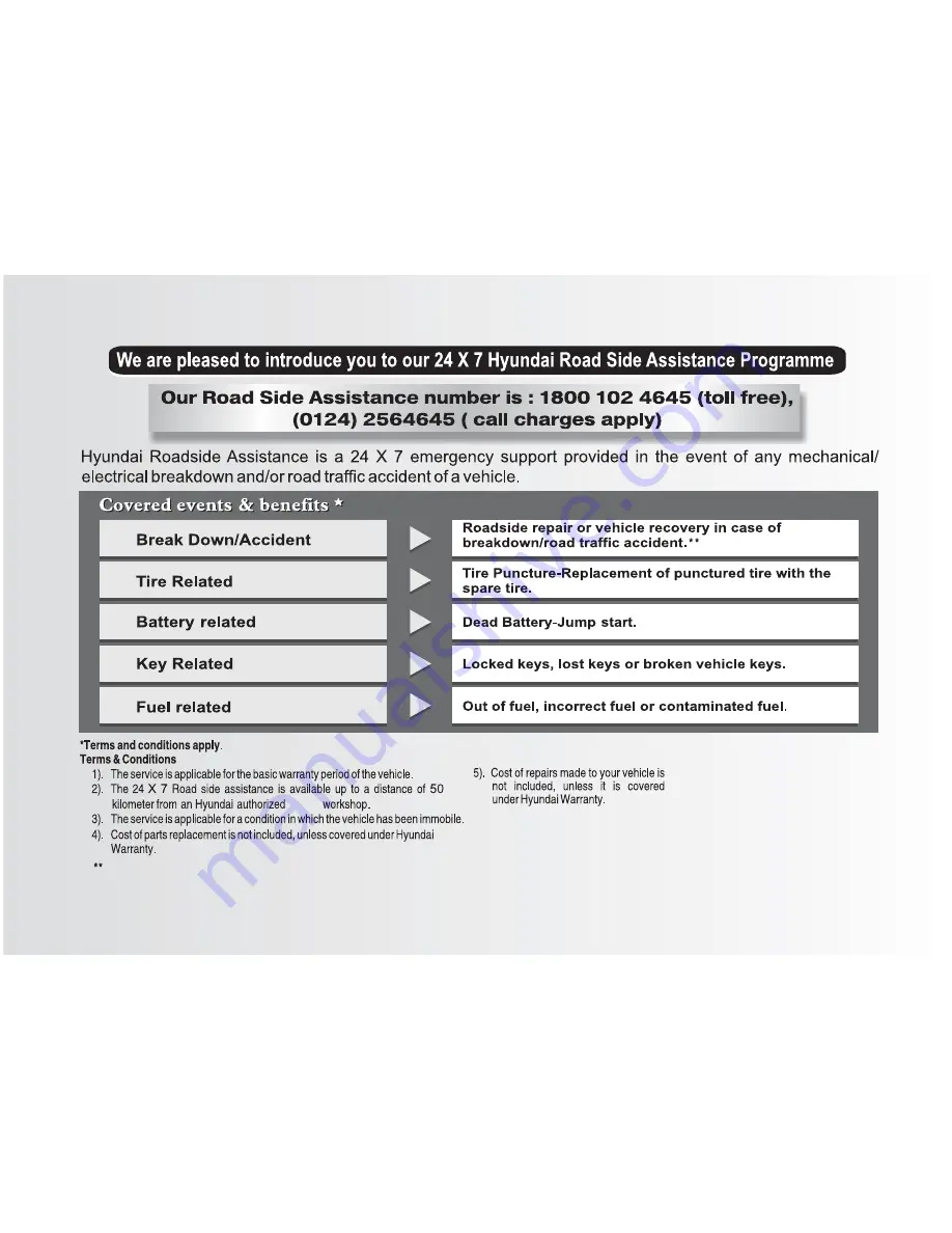 Hyundai Santro Owner'S Manual Download Page 12