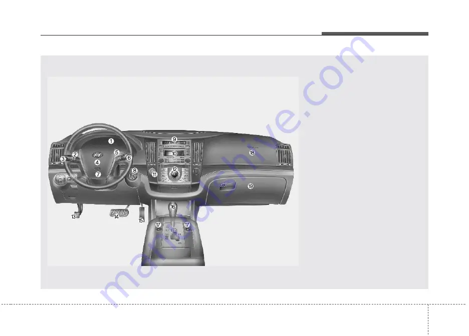 Hyundai VERACRUZ ix55 Owner'S Manual Download Page 16