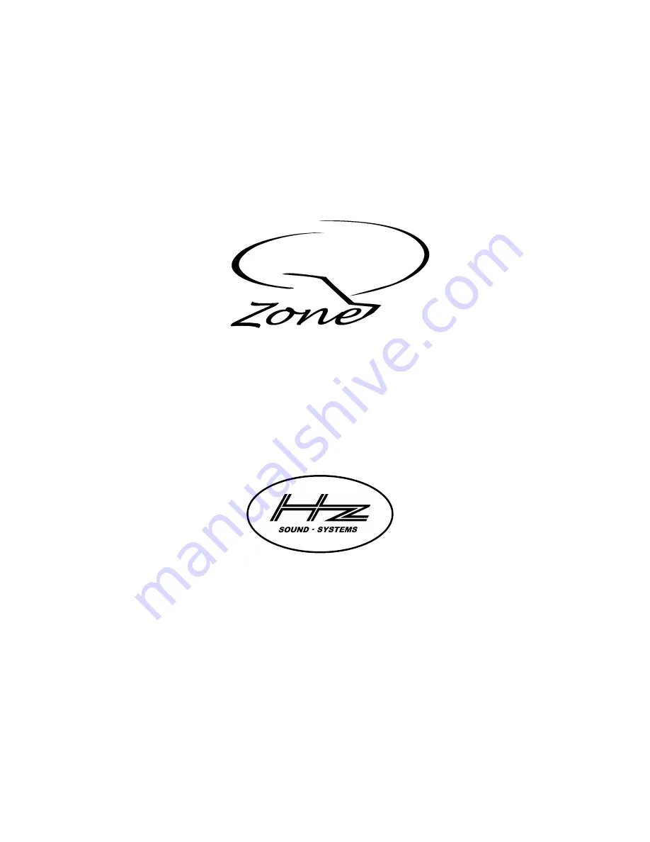 HZ Sound Systems Q-ZONE Owner'S Manual Download Page 1