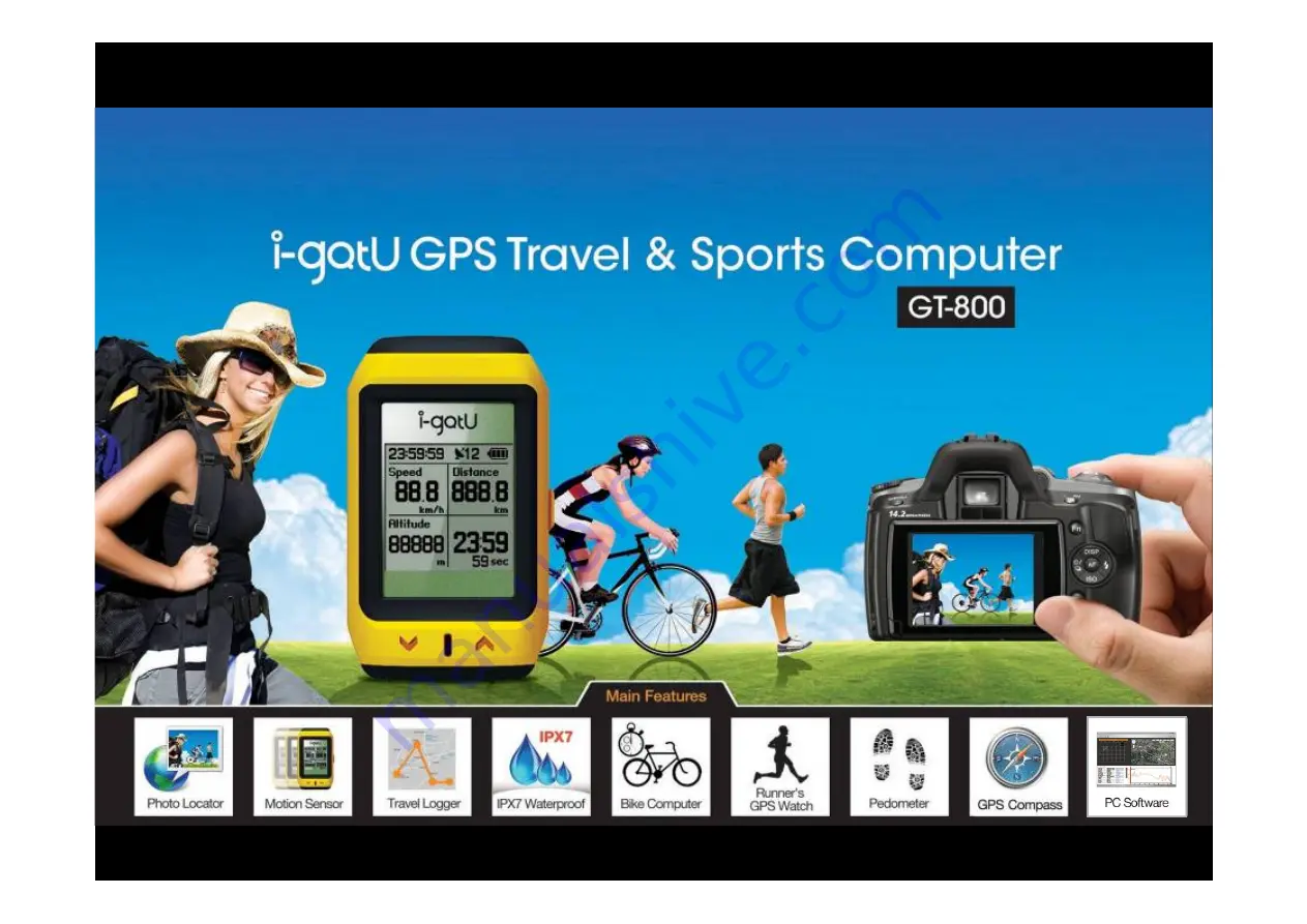 I-gotU GT-800 Series Quick Start Manual Download Page 1