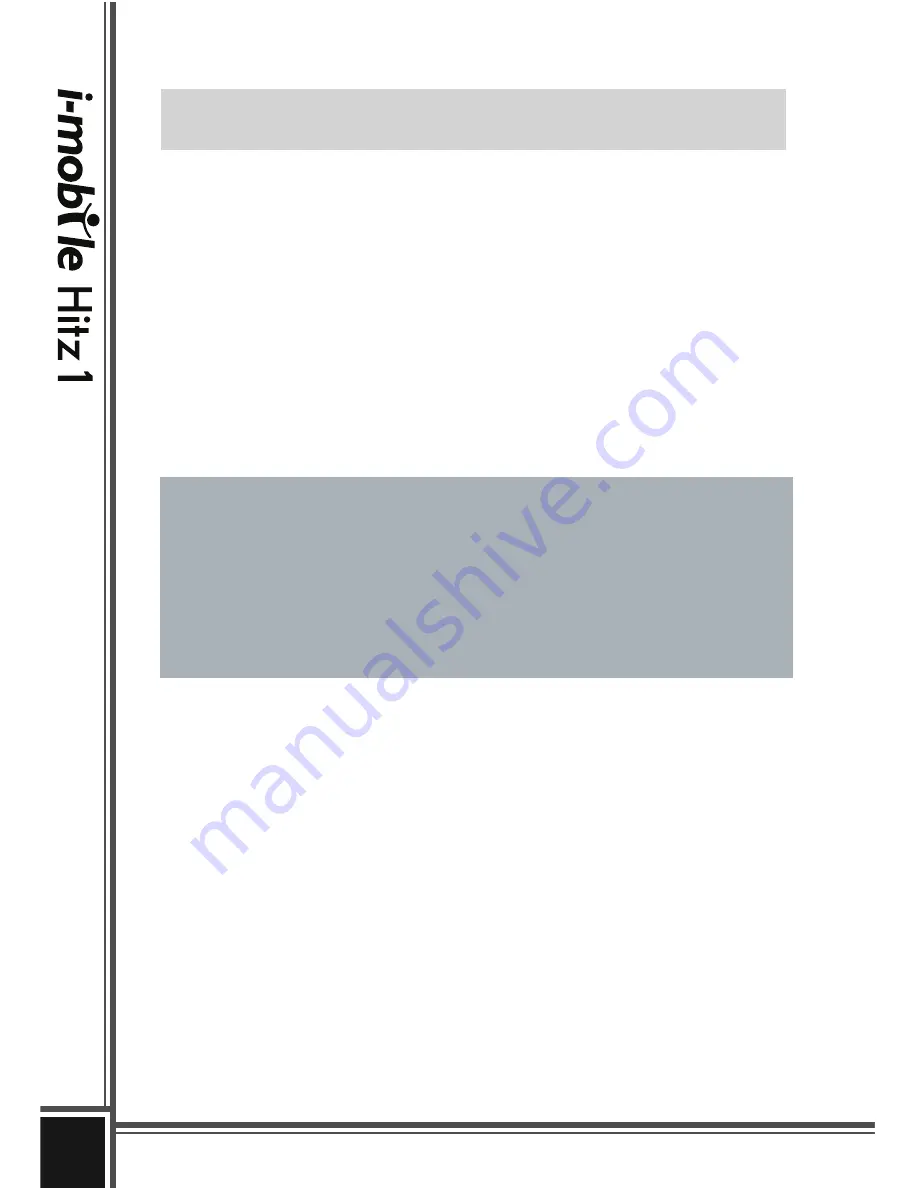 i-mobile Hitz 1 User Manual Download Page 14