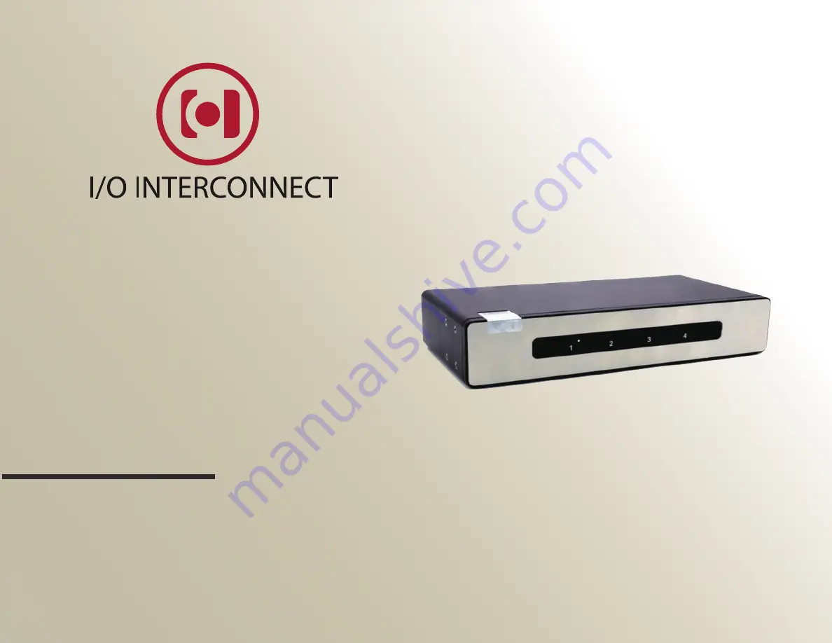 I/O Interconnect SV142H0 User Manual Download Page 1