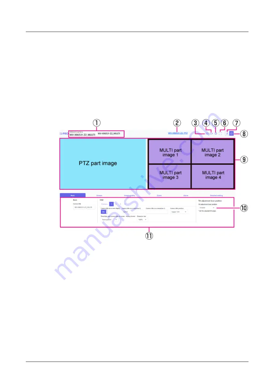 i-PRO WV-X86530-Z2-1 Web Manual Download Page 13