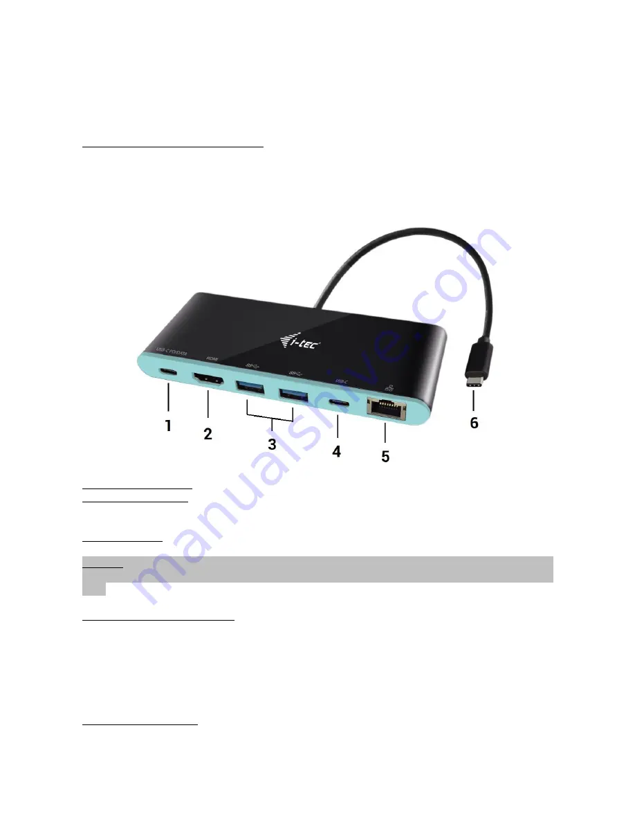 i-tec C31MINIDOCK4KPD User Manual Download Page 3