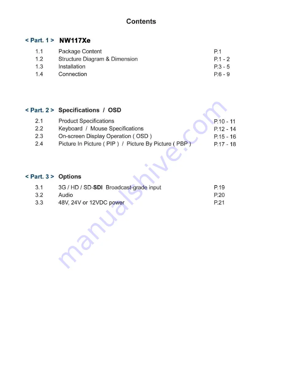 I-Tech NW117Xe User Manual Download Page 3