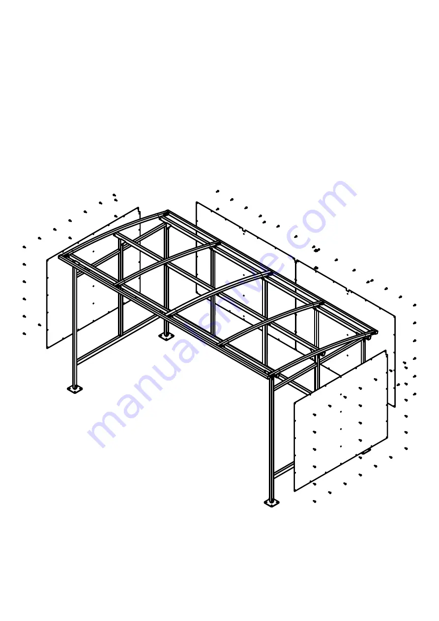 IAE LONGTON SMOKING SHELTER Assembly & Maintenance Manual Download Page 7