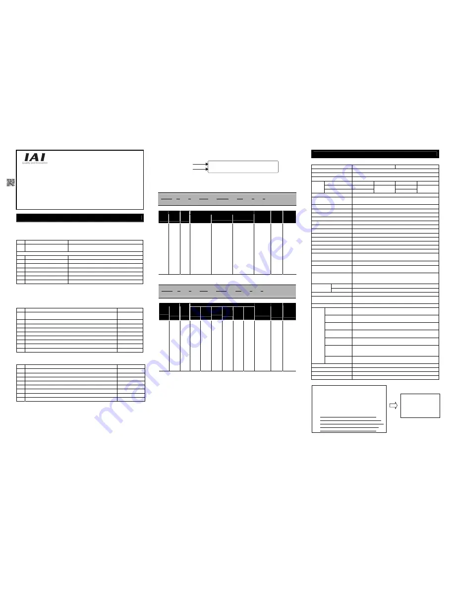 IAI PSEL series First Step Manual Download Page 1