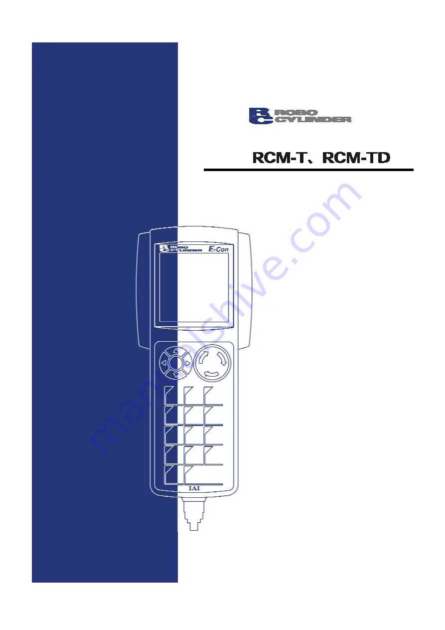 IAI RCM-T Operating Manual Download Page 1