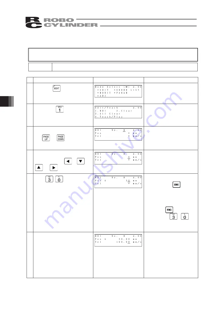 IAI Robo Cylinder CON-T Instruction Manual Download Page 58