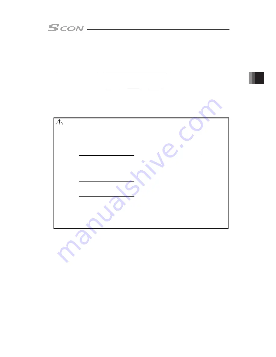 IAI SCON-CB-F Instruction Manual Download Page 263