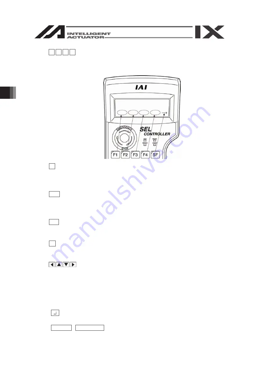 IAI SEL Instruction Manual Download Page 40