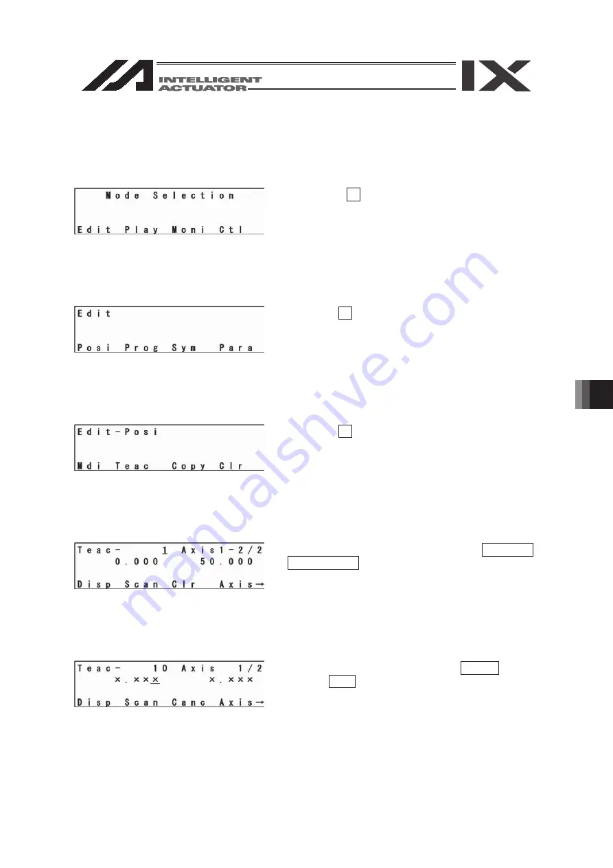 IAI SEL Instruction Manual Download Page 139