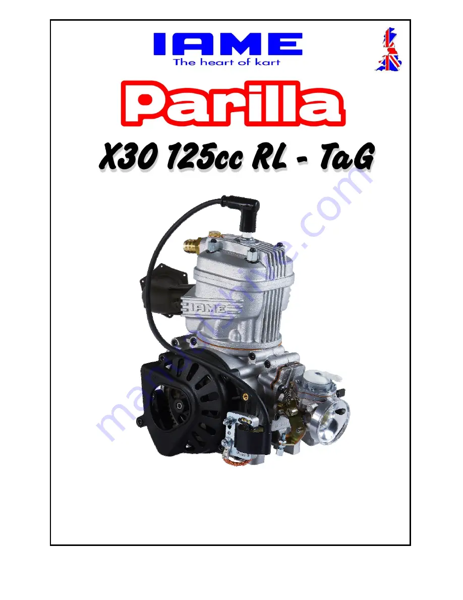 IAME Parilla X30 125cc RL Overhaul Manual Download Page 1