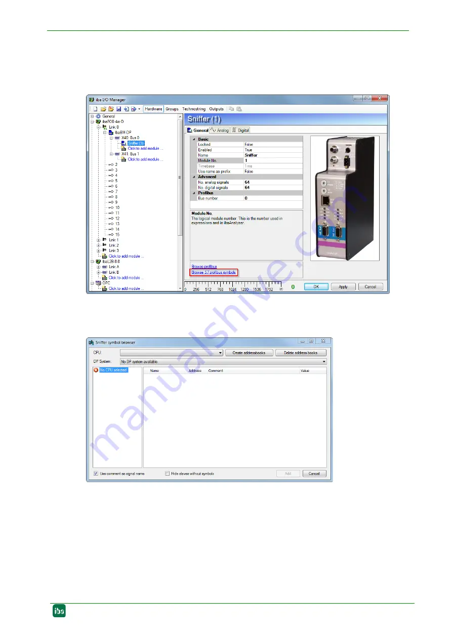 IBA PROFIBUS ibaBM-DP Manual Download Page 101