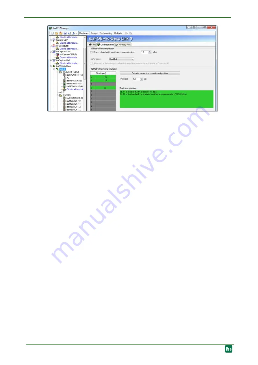 IBA PROFIBUS ibaBM-DP Manual Download Page 108