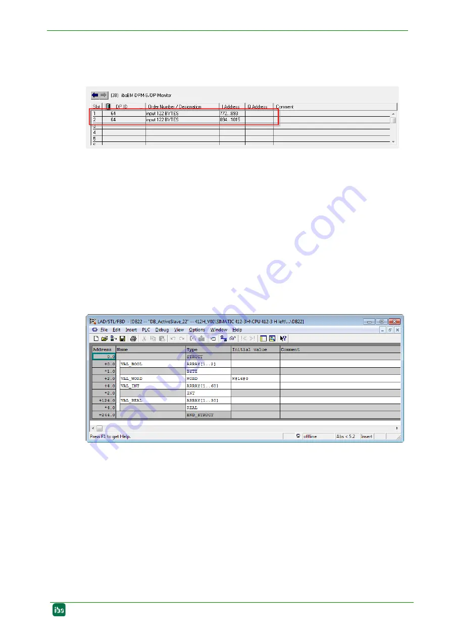 IBA PROFIBUS ibaBM-DP Manual Download Page 123