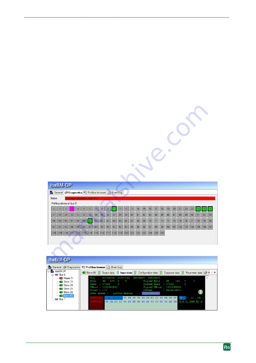 IBA PROFIBUS ibaBM-DP Manual Download Page 158