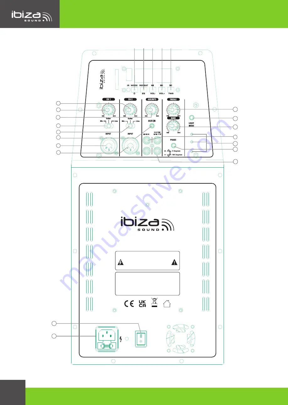 Ibiza sound MONOLITE Скачать руководство пользователя страница 2