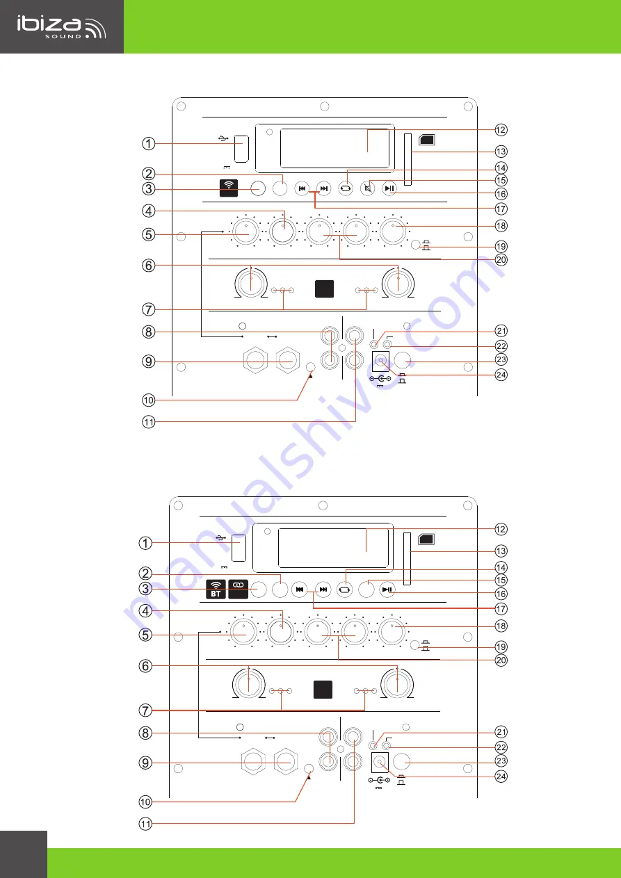 Ibiza sound PORT12UHF-MKII-TWS Скачать руководство пользователя страница 2